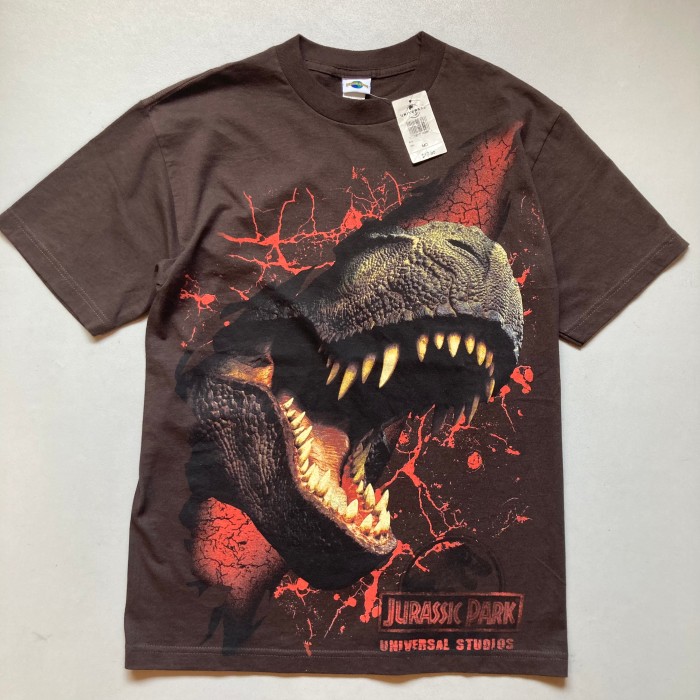 00s Jurassic park universal studios T-shirt「DEAD STOCK」ジュラシックパーク デッドストック ユニバーサルスタジオオフィシャルTシャツ | Vintage.City 古着屋、古着コーデ情報を発信