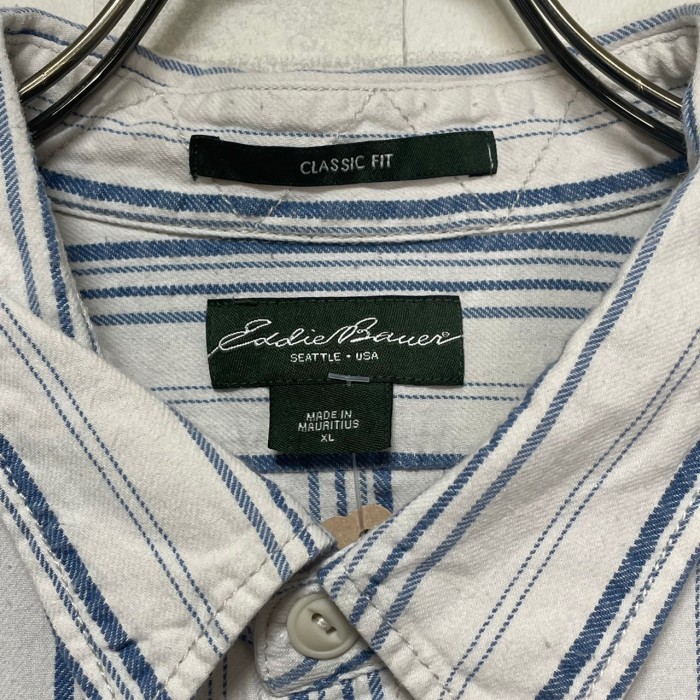 Eddie Bauer    半袖シャツ　XL   ストライプ | Vintage.City 古着屋、古着コーデ情報を発信