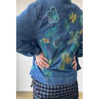embroidery denim jacket | Vintage.City ヴィンテージ 古着
