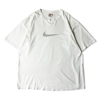 90s USA製 NIKE ビッグ スウォッシュ ロゴ プリント 半袖 Tシャツ XL / 90年代 アメリカ製 オールド ナイキ ホワイト | Vintage.City ヴィンテージ 古着