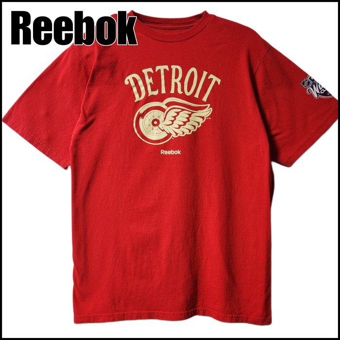 Reebok　リーボック　NFL デトロイト レッドウイングス　Tシャツ　半袖　赤　レッド　サイズL | Vintage.City 빈티지숍, 빈티지 코디 정보