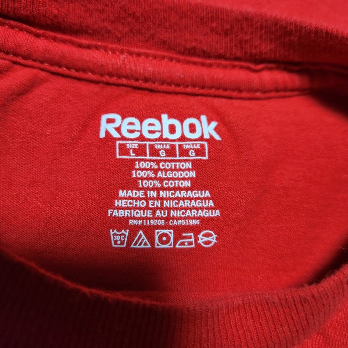 Reebok　リーボック　NFL デトロイト レッドウイングス　Tシャツ　半袖　赤　レッド　サイズL | Vintage.City 古着屋、古着コーデ情報を発信