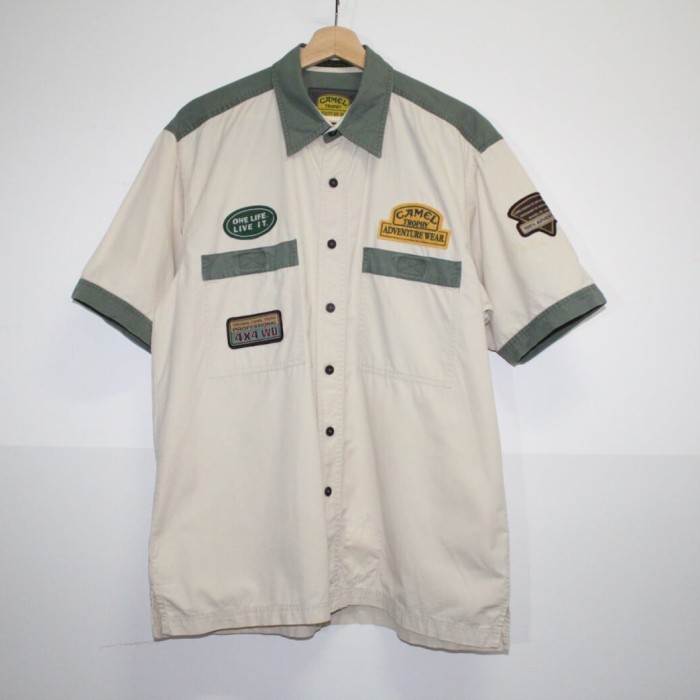 80s CAMEL Work Shirt | Vintage.City 古着屋、古着コーデ情報を発信