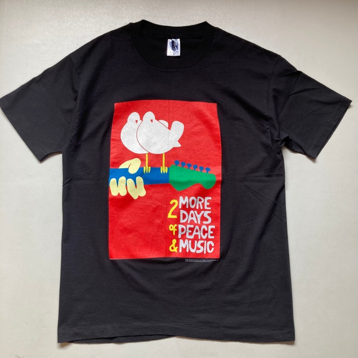 90s Woodstock print T-shirt 「2 more days of peace & music」90年代　94年ウッドストック　フェスティバル　 | Vintage.City 빈티지숍, 빈티지 코디 정보