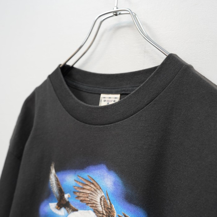 USA VINTAGE EAGLE PRINT DESIGN T SHIRT/アメリカ古着鷹プリントデザインTシャツ | Vintage.City 빈티지숍, 빈티지 코디 정보