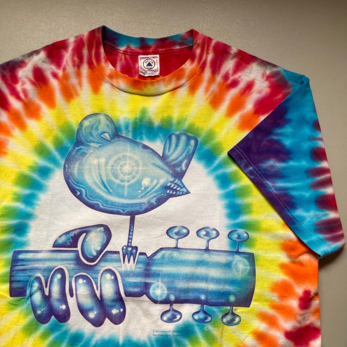 90s Woodstock tie-dye T-shirt　90年代　99年ウッドストックフェスティバル　タイダイプリントTシャツ | Vintage.City 빈티지숍, 빈티지 코디 정보