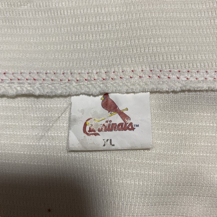 00s MLB St. Louis Cardinals embroidery patch baseball game shirt ベースボール セントルイス・カージナルス 刺繍ワッペン ゲームシャツ | Vintage.City 빈티지숍, 빈티지 코디 정보