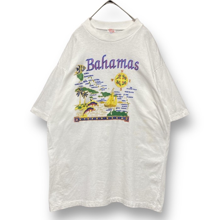 Tee's 90s vintage Souvenir print T-shirt 90年代 スーベニア系 プリント Tシャツ ホワイト 白 | Vintage.City 古着屋、古着コーデ情報を発信