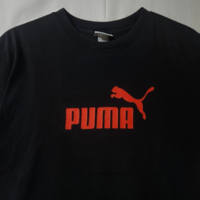 90s PUMA　プーマ　ヴィンテージ　ロゴ　Tシャツ　企業　半袖　黒　ブラック　サイズL | Vintage.City 古着屋、古着コーデ情報を発信