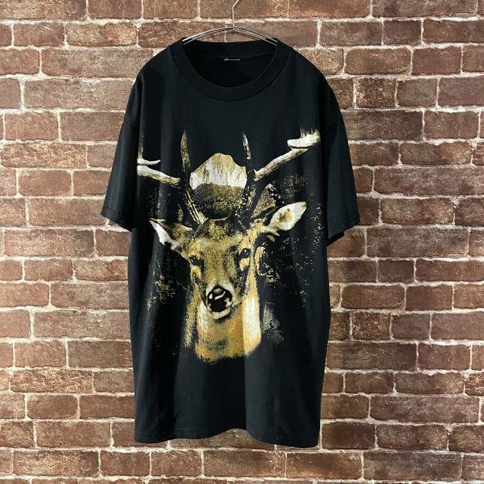 US 古着 animal 鹿 print アニマルTシャツ | Vintage.City 빈티지숍, 빈티지 코디 정보