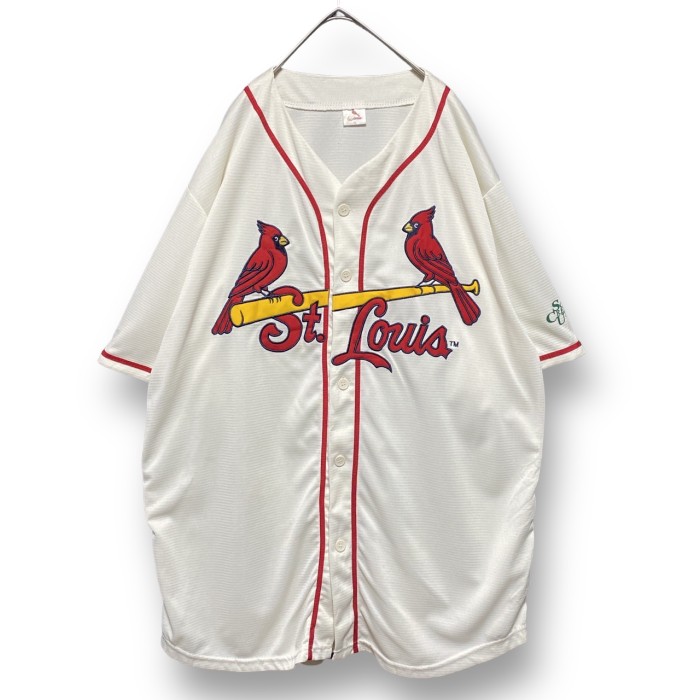 00s MLB St. Louis Cardinals embroidery patch baseball game shirt ベースボール セントルイス・カージナルス 刺繍ワッペン ゲームシャツ | Vintage.City Vintage Shops, Vintage Fashion Trends