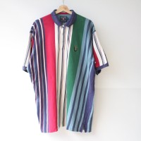 80s CHAPS Multi Stripe Pattern Polo Shirt | Vintage.City ヴィンテージ 古着