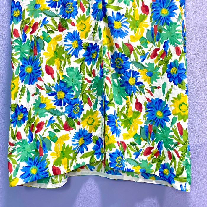 vintage／80's flower shirt one piece | Vintage.City 古着屋、古着コーデ情報を発信