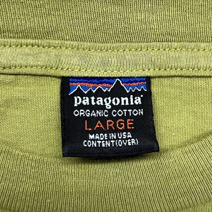 90'S PATAGONIA 黒タグ オーバルロゴ バックプリント 長袖 Tシャツ ピスタチオ USA製 | Vintage.City 古着屋、古着コーデ情報を発信