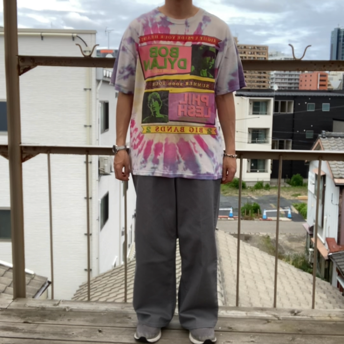 00s Bob Dylan and his band /Phil Lesh and his friends Summer Tour 2000 tie-dye T-shirt タイダイTシャツプリントTシャツ 半袖Tシャツ | Vintage.City 빈티지숍, 빈티지 코디 정보