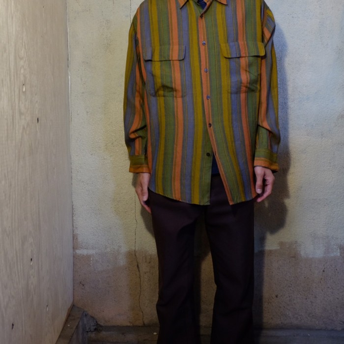 goouch silk linen shirt | Vintage.City 古着屋、古着コーデ情報を発信