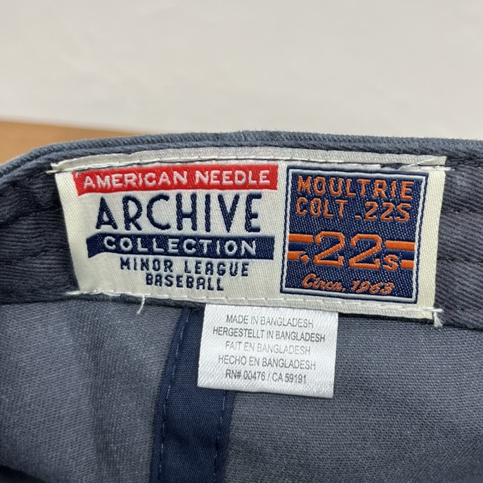 AMERICAN NEEDLE "MOUTRIE COLT 22s" コットン ベースボールキャップ WASHED NAVY (NEW) | Vintage.City 古着屋、古着コーデ情報を発信