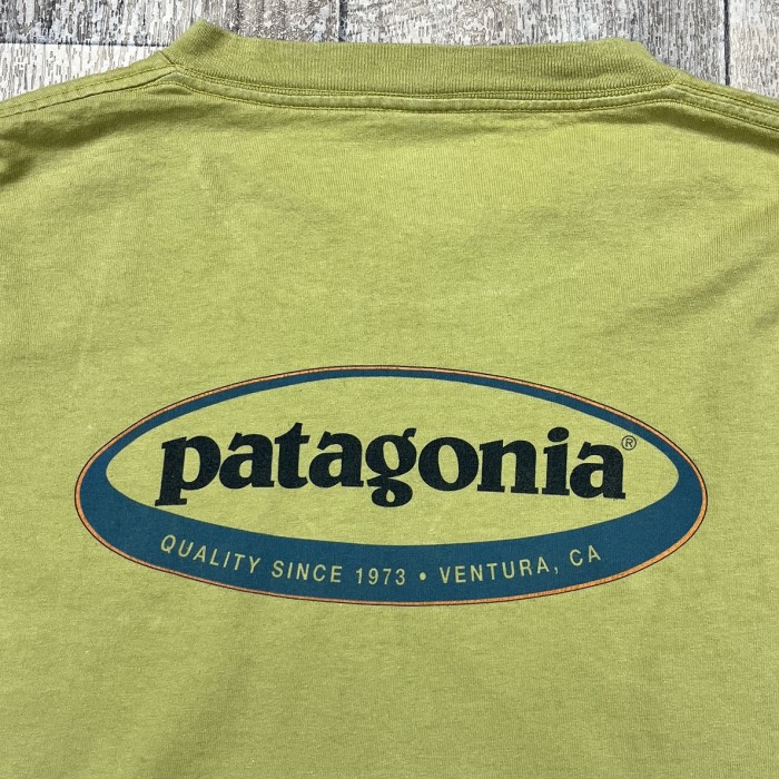 90'S PATAGONIA 黒タグ オーバルロゴ バックプリント 長袖 Tシャツ ピスタチオ USA製 | Vintage.City Vintage Shops, Vintage Fashion Trends