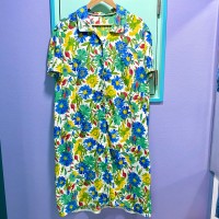 vintage／80's flower shirt one piece | Vintage.City ヴィンテージ 古着