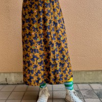 ribbon print silk midi skirt | Vintage.City 빈티지숍, 빈티지 코디 정보