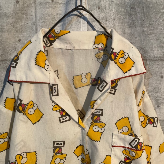 90s the simpsons open collor shirt | Vintage.City 古着屋、古着コーデ情報を発信