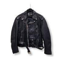 80s lace up motorcycle leather jkt | Vintage.City 古着屋、古着コーデ情報を発信