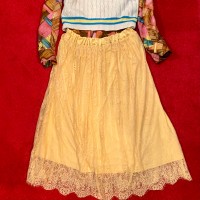 黄色総レーススカート | Vintage.City 빈티지숍, 빈티지 코디 정보