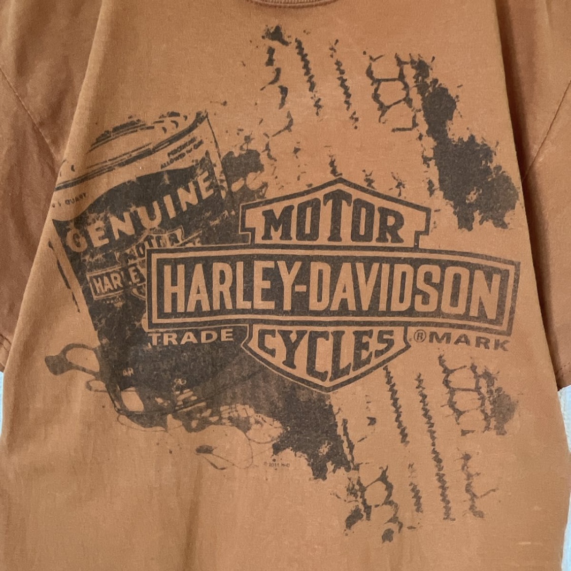 VINTAGE ヴィンテージ 00s Harley-Davidson Bikers Paradise バイクプリント半袖Tシャツ カットソー ホワイト