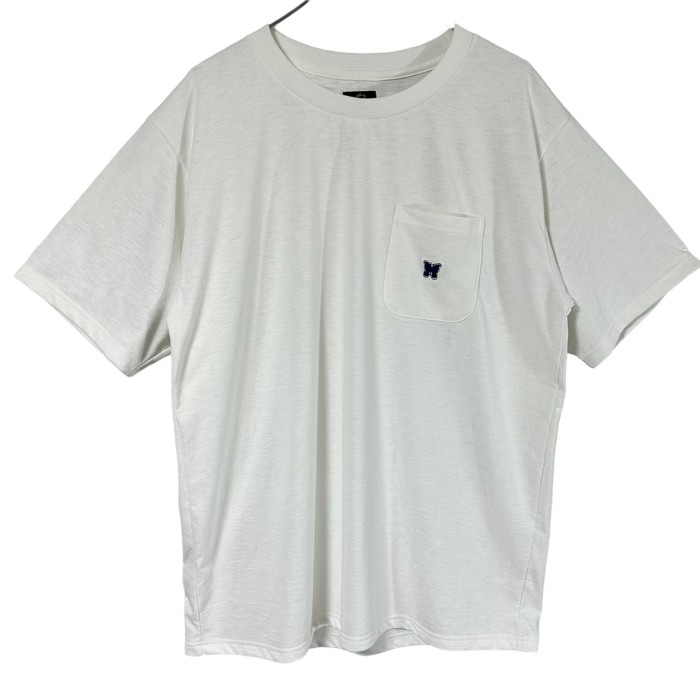 【新品☆パピヨン刺繍☆ボーダー】ニードルス ワンポイントロゴ Tシャツ