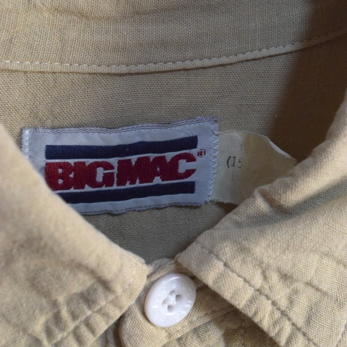 90s " big mac " beige chambray(cotton) work shirts | Vintage.City 빈티지숍, 빈티지 코디 정보