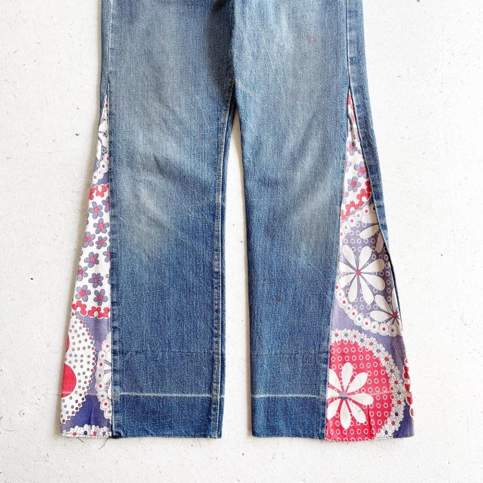 1960s Levi's  BIG E Flower Remake Design  Flare Denim Pants 【W26×L28】 | Vintage.City 古着屋、古着コーデ情報を発信