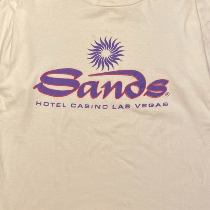 80's LASVEGAS Sands CASINO HOTEL Tshirt | Vintage.City 빈티지숍, 빈티지 코디 정보