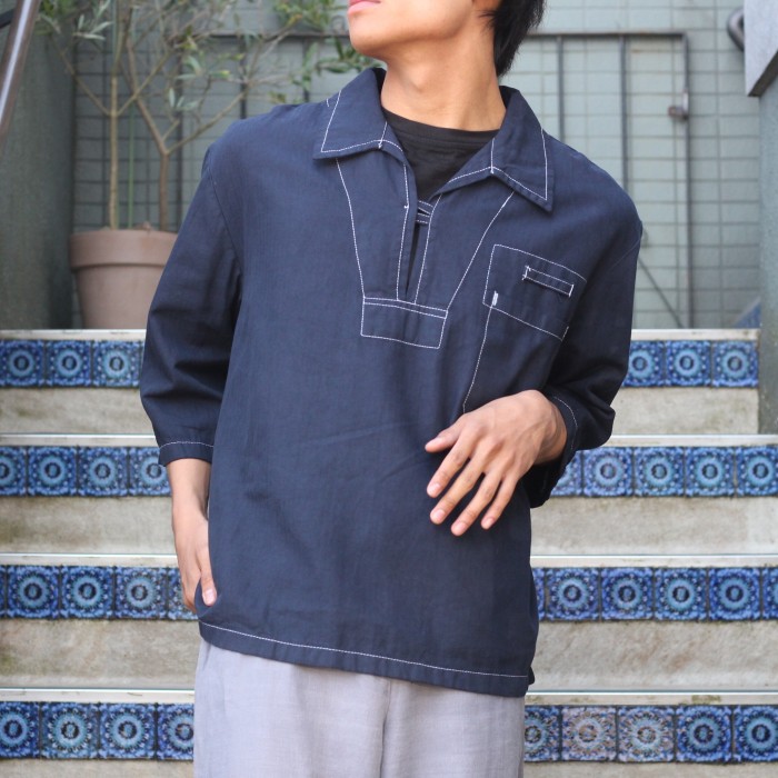 DEAD STOCK EU VINTAGE CZECH MILITALY PULL OVER SHIRT/デッド ...
