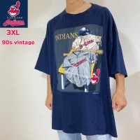 古着 Tシャツ クリーブランド・インディアンス Cleveland Indians US古着 90s MLB メジャーリーグ ベースボール 野球 ワフー酋長 ゆるだぼ オーバーサイズ オシャレ メンズ レディース 希少 3XL | Vintage.City 빈티지숍, 빈티지 코디 정보