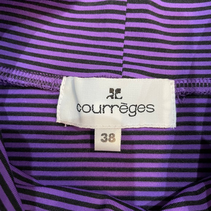 Courreges One point Logo Purple | Vintage.City 古着屋、古着コーデ情報を発信