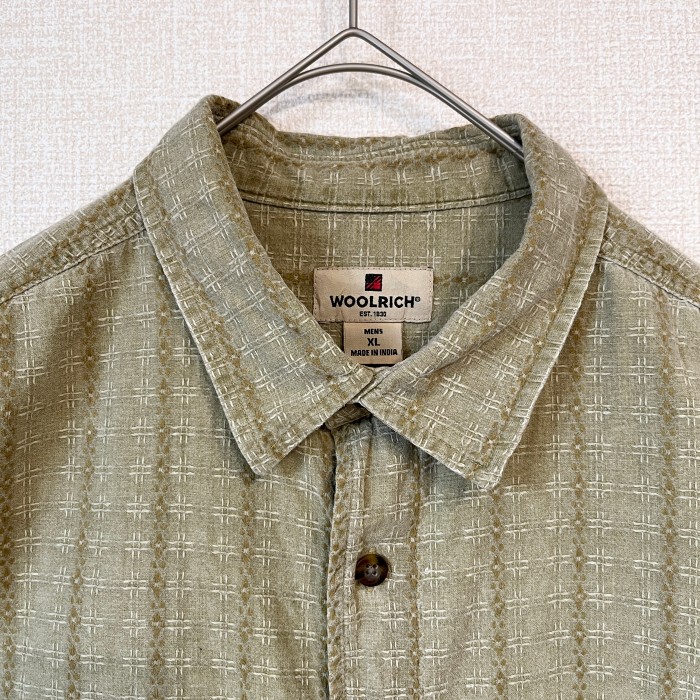 【美品】ウールリッチ　ワークシャツ　半袖　古着　ベージュ　XL　USA製 | Vintage.City 빈티지숍, 빈티지 코디 정보