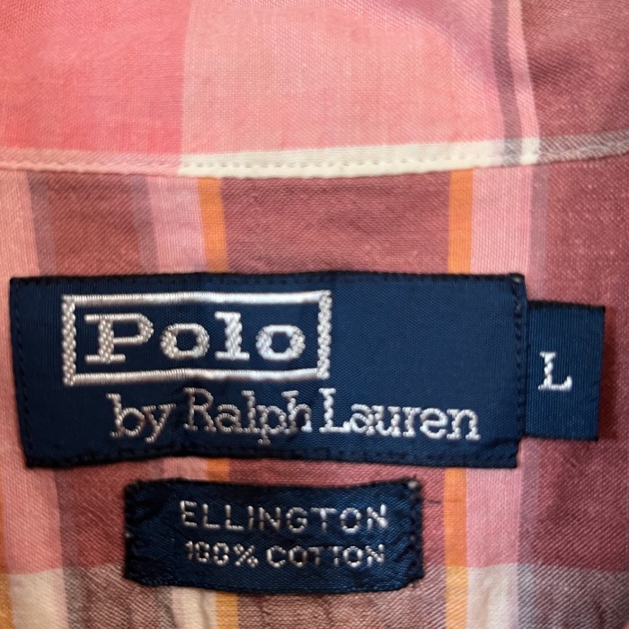 【美品】ポロバイラルフローレン　BDシャツ　半袖　刺繍　ピンク　L | Vintage.City 빈티지숍, 빈티지 코디 정보