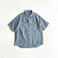 1990s GRAMICCI Heavy weight S/S shirt BLACK×BLUE MADE IN USA 【M】 | Vintage.City 빈티지숍, 빈티지 코디 정보