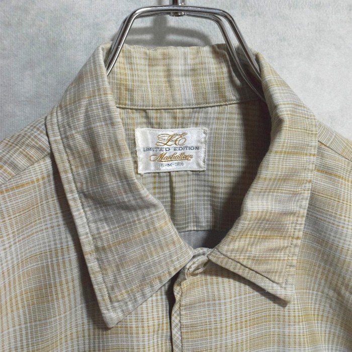 【vintage】60s open collar shirt