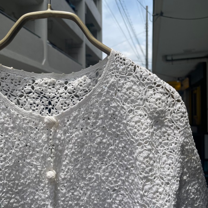 white crochet vintage cardigan | Vintage.City Vintage Shops, Vintage Fashion Trends