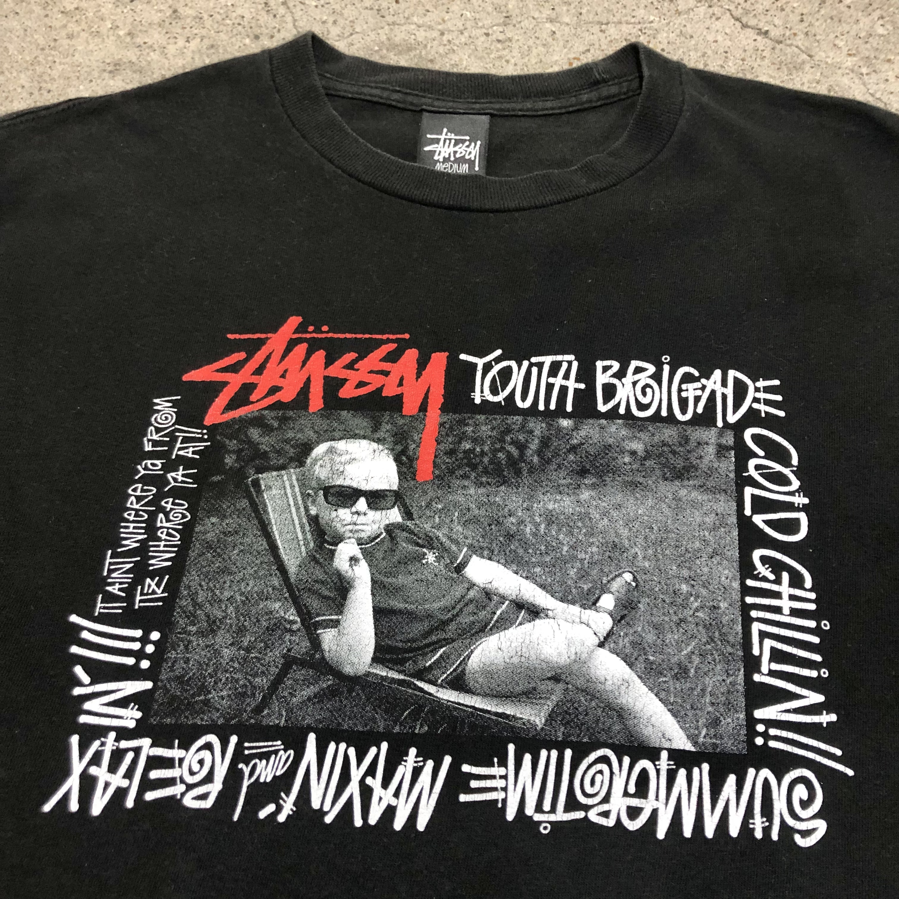 STUSSY/YOUTH BRIGADE COLD CHILLIN Tee/M/Kids photo Tee/キッズ ...