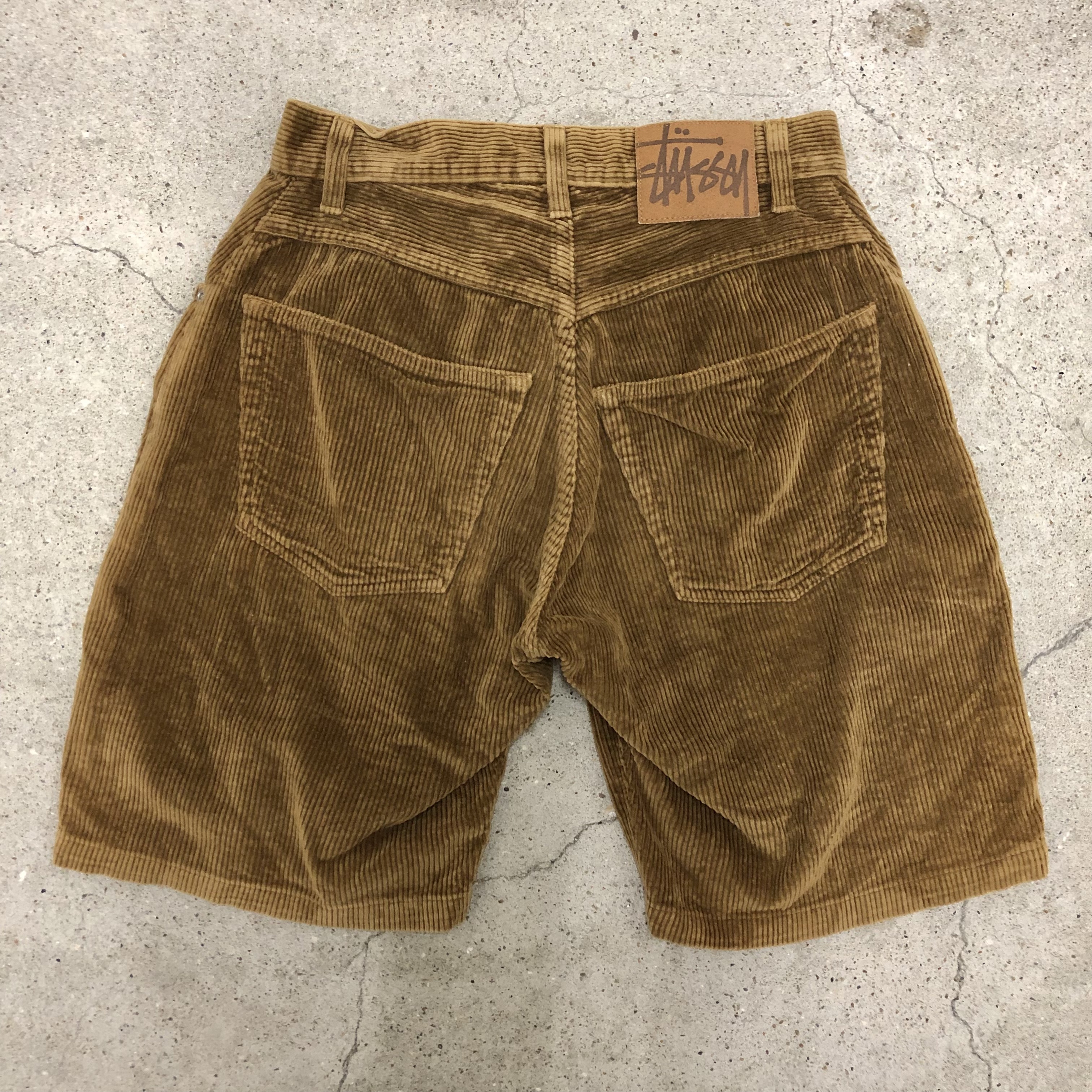 90s OLD STUSSY/Corduroy shorts/USA製/赤タグ/W28/コーデュロイ