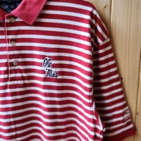 TOMMY HILFIGER GOLF ポロシャツ　刺繍　ボーダー　赤　XL | Vintage.City 古着屋、古着コーデ情報を発信