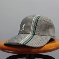KANGOL MULTISTRIPE MESH SPACE CAP カーキ XL カンゴール ロゴ 帽子 | Vintage.City 古着屋、古着コーデ情報を発信