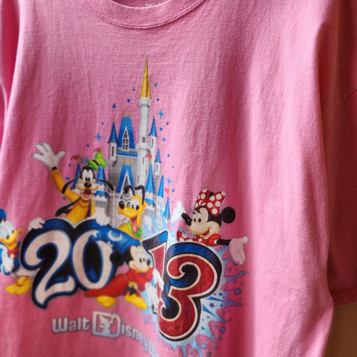 US　Disney ディズニー　Tシャツ　ピンク　2XL | Vintage.City 빈티지숍, 빈티지 코디 정보