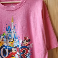 US　Disney ディズニー　Tシャツ　ピンク　2XL | Vintage.City 빈티지숍, 빈티지 코디 정보