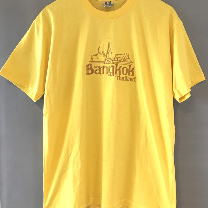 タイ 刺繍 Tee バンコク 黄 サイズ不明（M〜L） | Vintage.City 古着屋、古着コーデ情報を発信