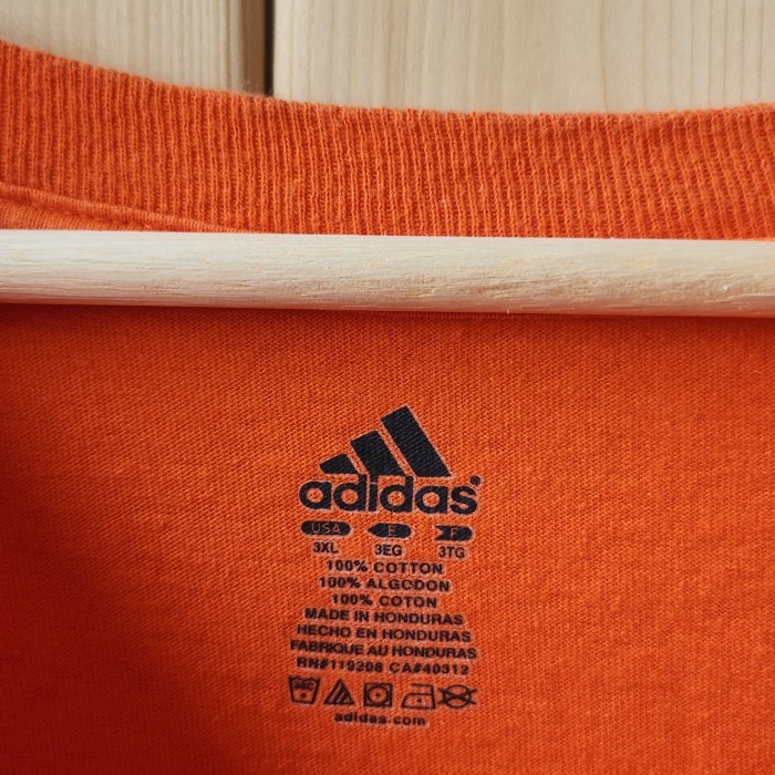 adidas　アディダス　でかロゴ　Tシャツ　オレンジ | Vintage.City 古着屋、古着コーデ情報を発信