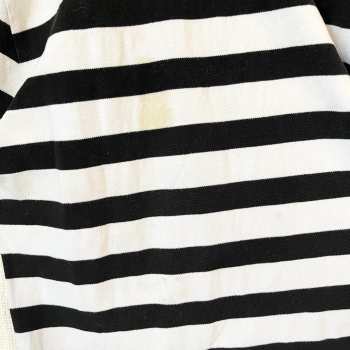【希少】90's　ポロバイラルフローレン　ポロシャツ　半袖　ボーダー　モノクロ　M USA | Vintage.City 빈티지숍, 빈티지 코디 정보