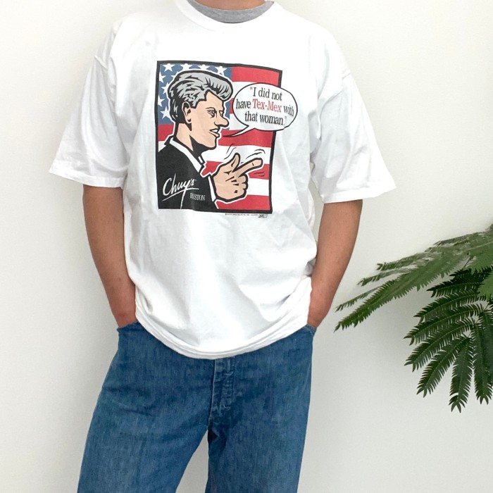 Chuy's used Tシャツ / クリントン パロディ | Vintage.City 빈티지숍, 빈티지 코디 정보